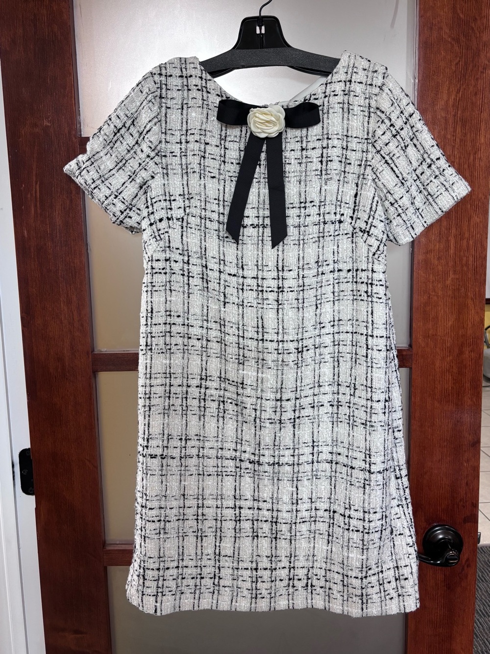 Ieena for Mac Duggal Tweed Mini Dress